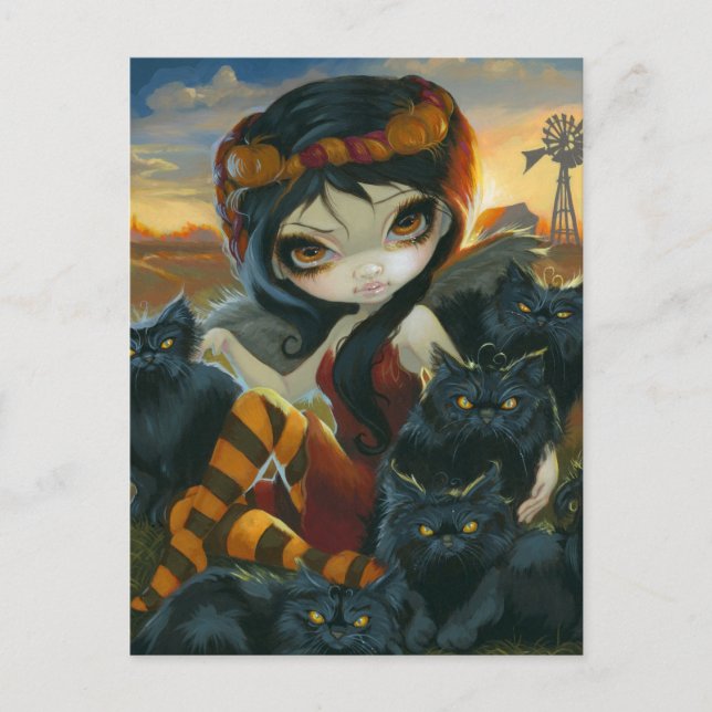 Postal "Autumn Kitties" (Anverso)