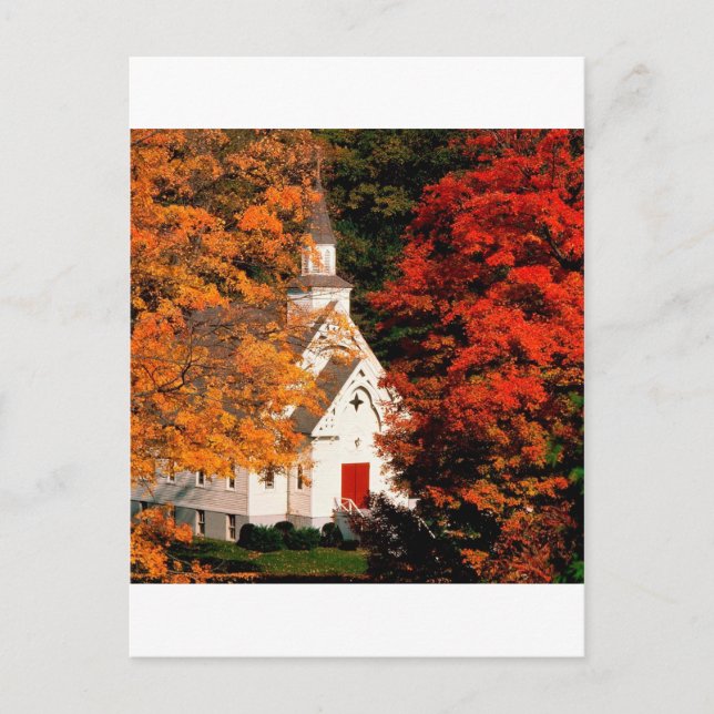 Postal Autumn Peaking Color Vermont (Anverso)