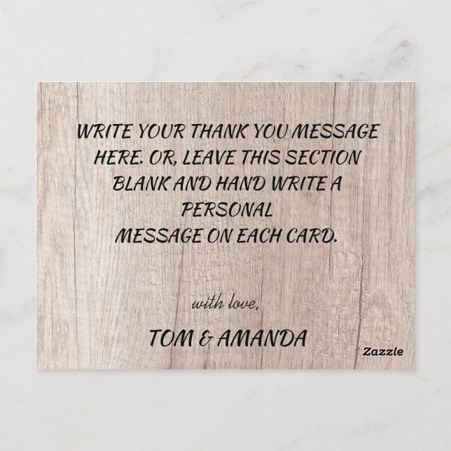 Postal Autumt Rústico Burgundy Calligraphy Boda (Reverso)