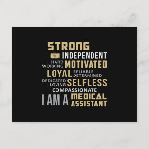 Postal Auxiliar Médico Auxiliar Médica Enfermera Funny
