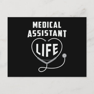 Postal Auxiliar Médico Médica de Vida Enfermera de Medici