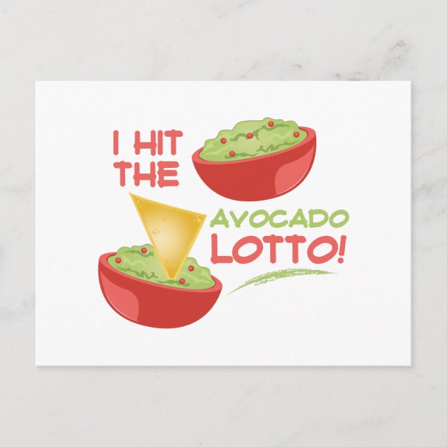 Postal Avacado Lotto (Anverso)