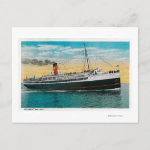 Postal "Avalon" al vapor en la isla de Santa Catalina