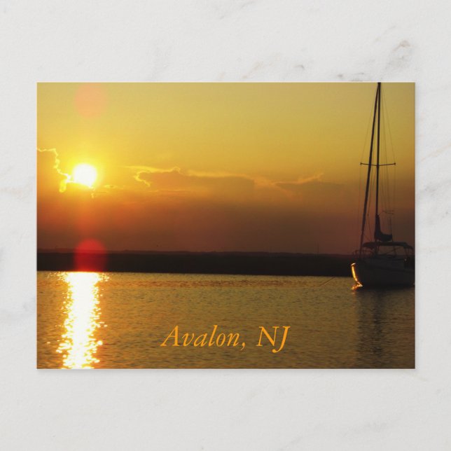Postal Avalon Sunset (Anverso)