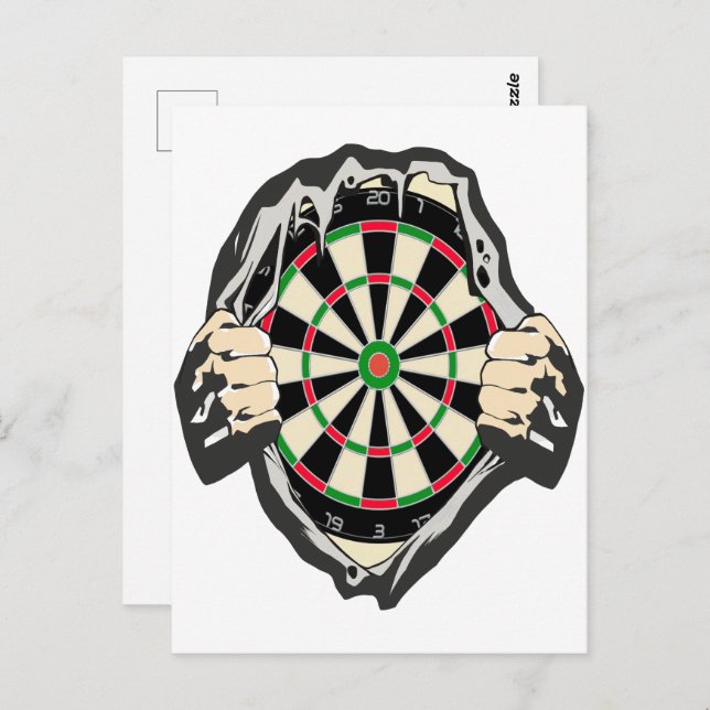 Postal Avance hacia el Bullseye - Ultimate Dartboard (Anverso / Reverso)