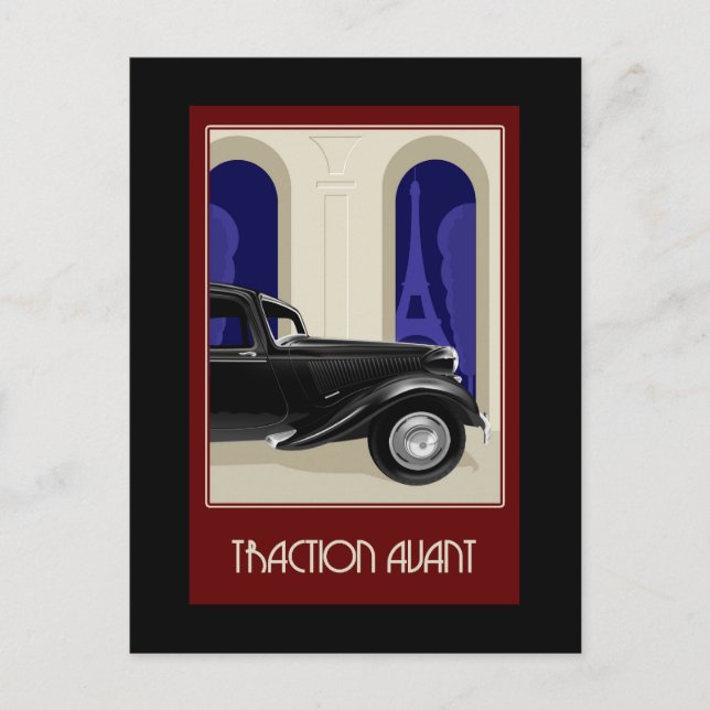 Postal Avant de tracción de Citroen (Anverso)