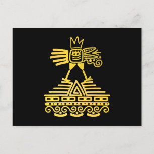 Postal Ave azteca maya inca civilización antigua