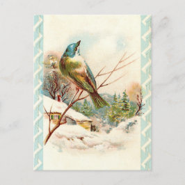 Postal Ave azul vintage