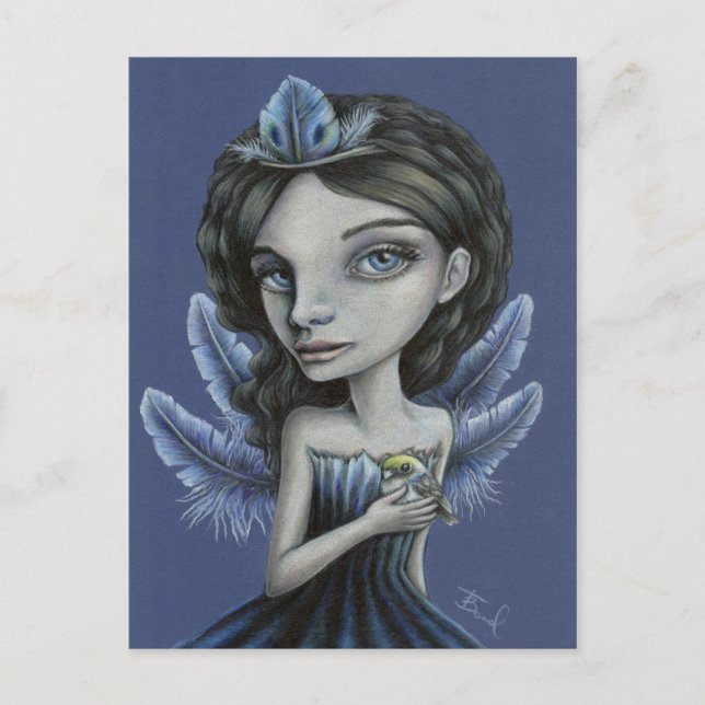 Postal Ave de la suerte (Anverso)