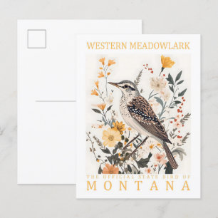 Postal Ave de Meadowlark occidental de Montana USA Travel