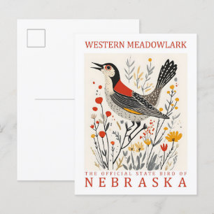 Postal Ave de Meadowlark Occidental de Nebraska USA Trave