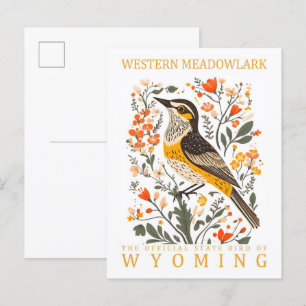 Postal Ave de Meadowlark occidental de Wyoming Travel