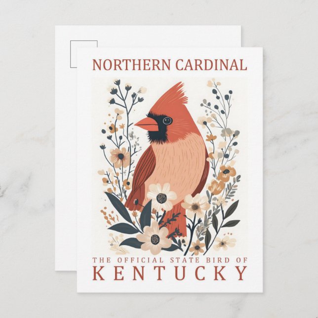Postal Ave del cardenal norte de Kentucky USA Travel (Anverso / Reverso)