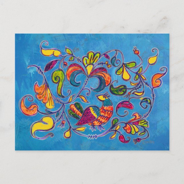 Postal Ave del Norte de Rusia (Anverso)