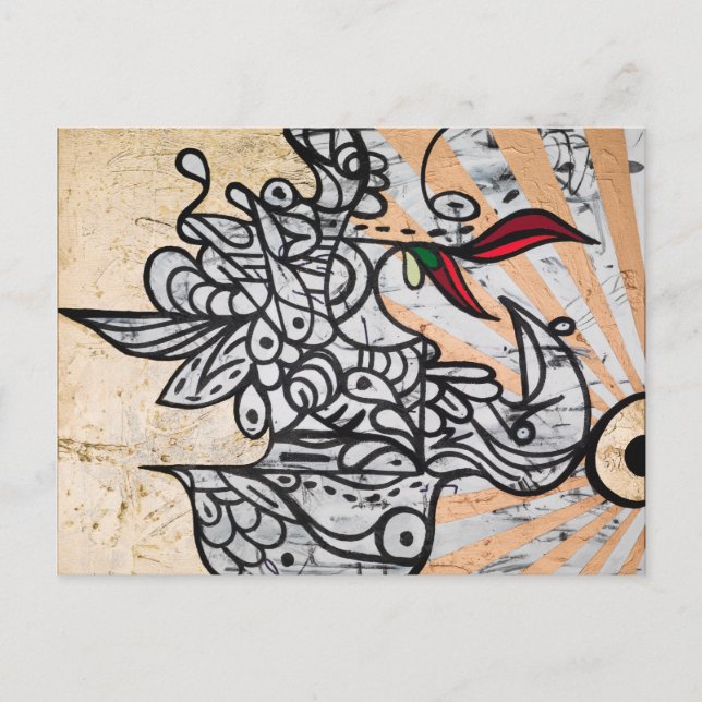 Postal Ave Del Paraíso (Anverso)