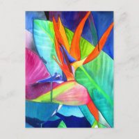 Ave del Paraíso Strelitzia flor arte tropical