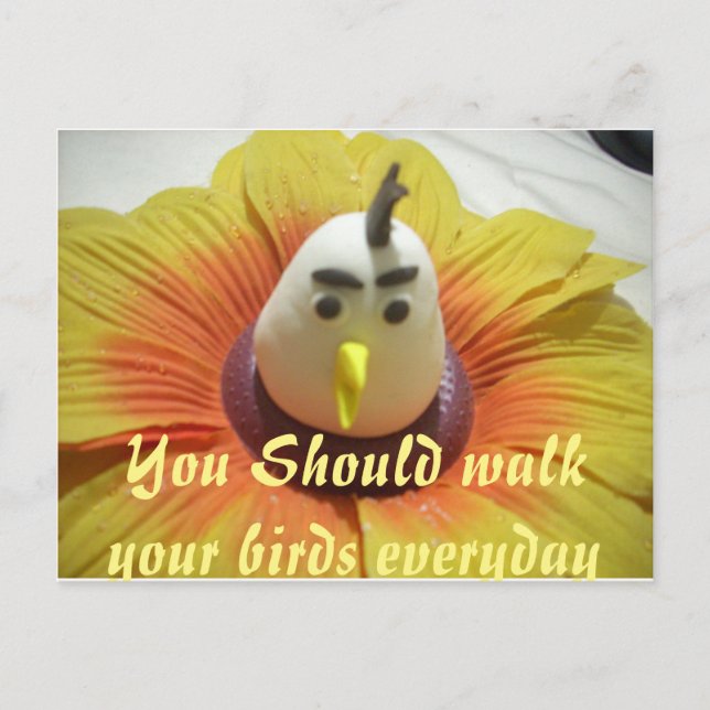 Postal Ave esculpida en la imagen de arte de girasol (Anverso)