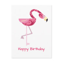 Ave Flamingo Rosa Personalizado
