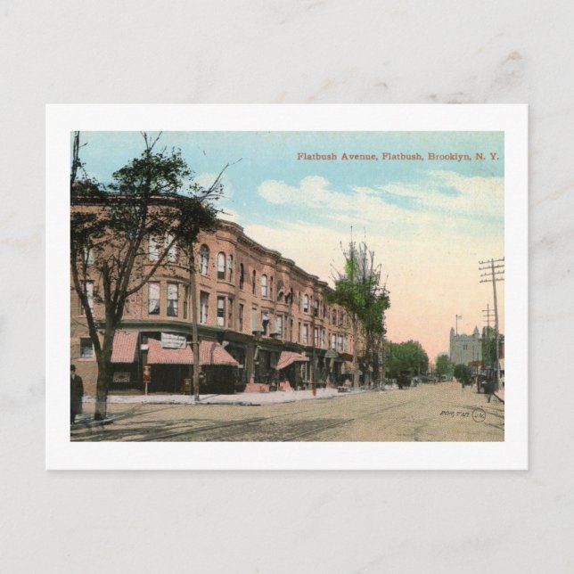 Postal Ave Flatbush, Brooklyn, New York Vintage (Anverso)