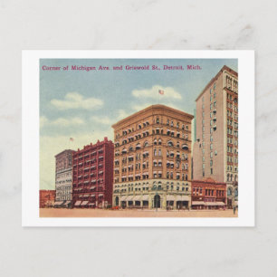 Postal Ave Michigan. & Griswold St., Detroit Vintage