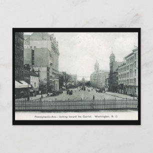 Postal Ave Pennsylvania, Washington DC 1906 Vintage