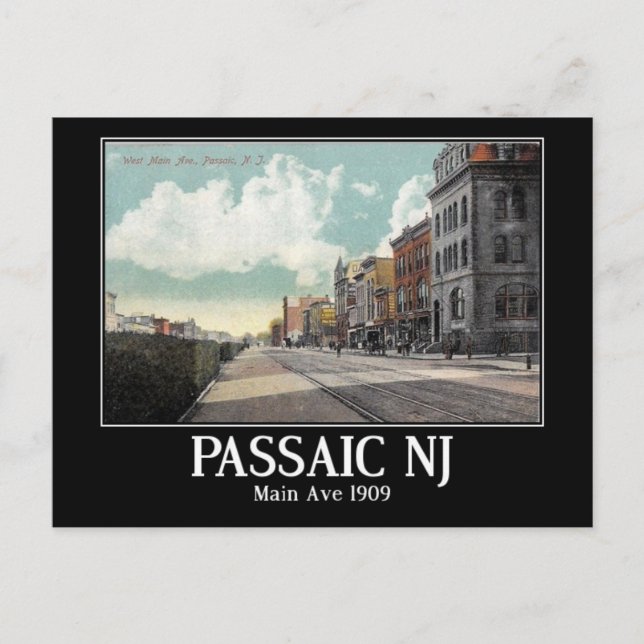 Postal Ave Principal, Passaic, New Jersey Vintage (Anverso)