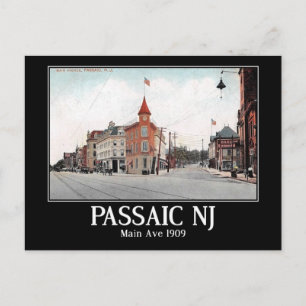 Postal Ave principal. Passaic NJ, 1909 VIntage