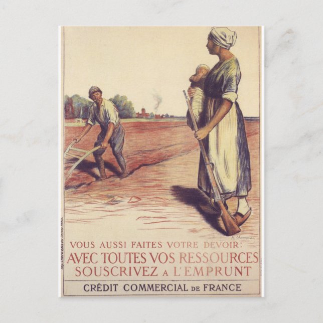 Postal Avec Toutes Vos Recursos Propaganda Poster (Anverso)