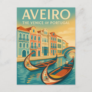 Postal Aveiro - La Venecia de Portugal