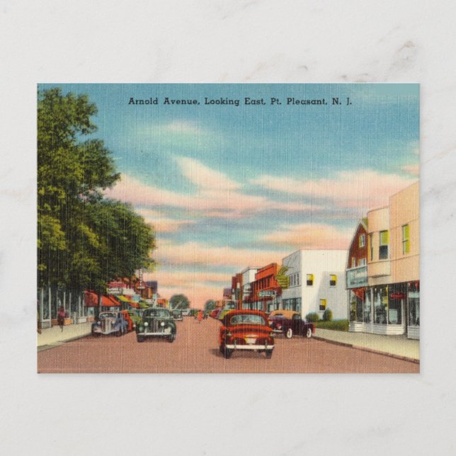 Postal Avenida Arnold, Pt. Agradable Nueva Jersey (Anverso)