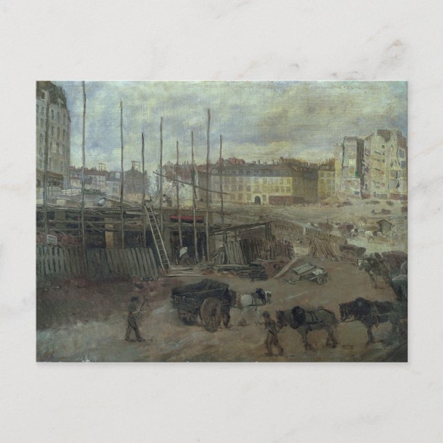 Postal Avenida de la Ópera, 1878 (Anverso)