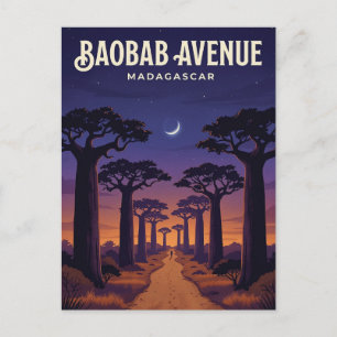 Postal Avenida de los Baobabs, Morondava, Menabe