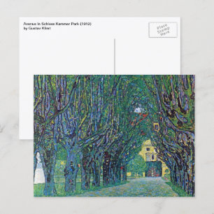 Postal Avenida en el Parque Schloss Kammer por Gustav Kli