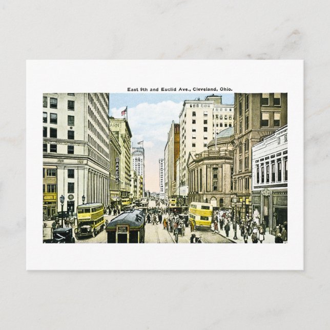 Postal Avenida Euclid, Cleveland, Ohio (Anverso)