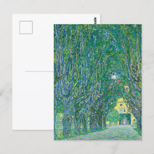 Postal Avenida Klimt en el Parque del Bella Artes Schloss
