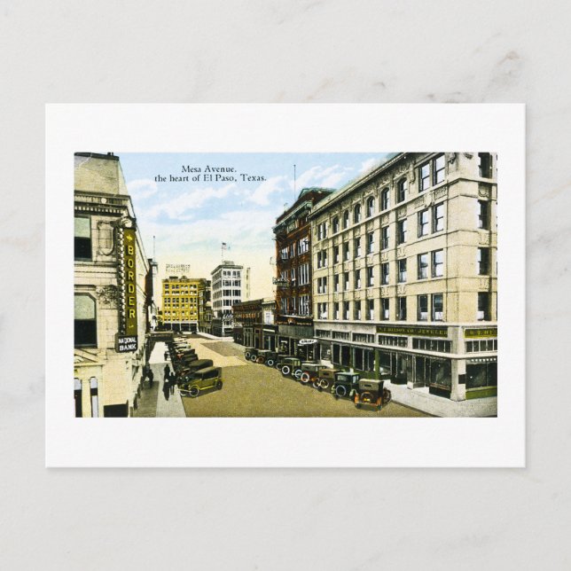 Postal Avenida Mesa, El Paso, Texas (Anverso)