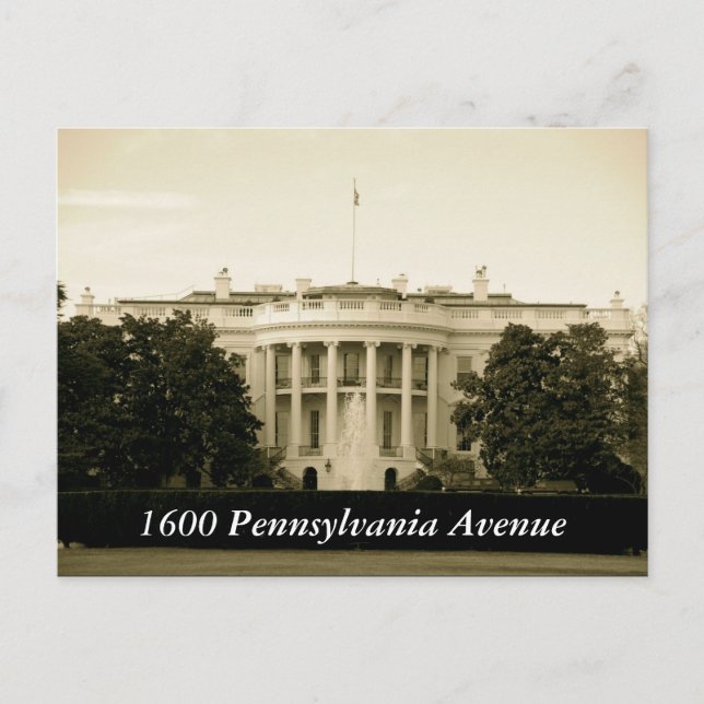Postal Avenida Pennsylvania 1600 (Anverso)