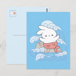 Postal Aventura de Seaside Whimsy Mer-Bunny