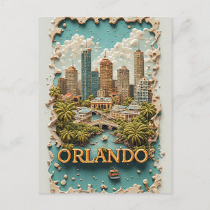 Postal Aventura de viaje a Orlando Florida