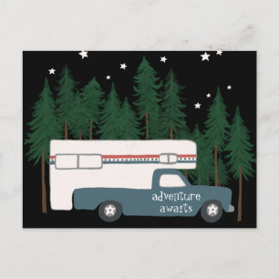Postal AVENTURA ESPERA Camión de camping RV