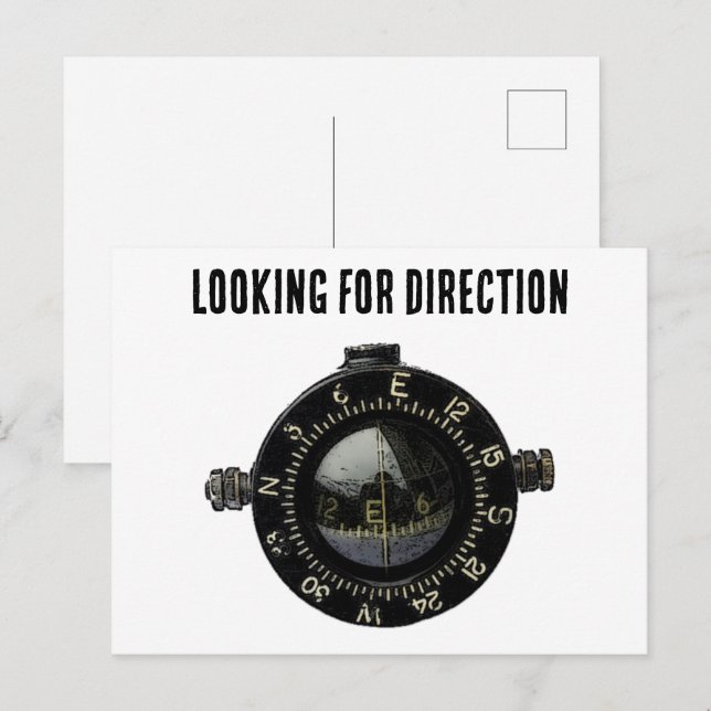 Postal Aventura militar de navegación por brújula de supe (Anverso / Reverso)