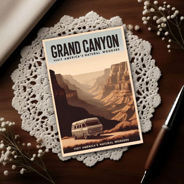 Postal Aventura Retro del Gran Cañón (Subido por el creador)