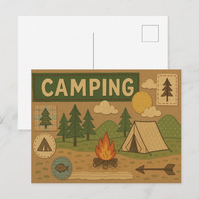 Postal Aventura Rusa para Camping (Anverso / Reverso)