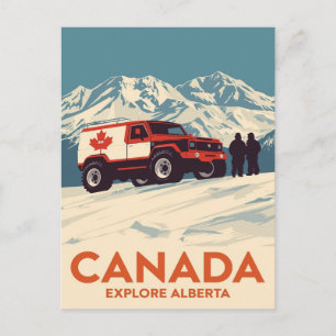Postal Aventura todoterreno en Alberta, Canadá