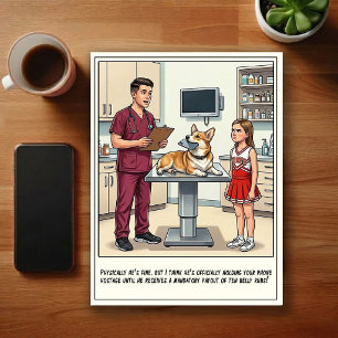 Postal Aventuras de Caricaturas en la Sala de Emergencias