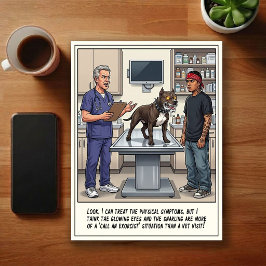 Postal Aventuras de Caricaturas en la Sala de Emergencias