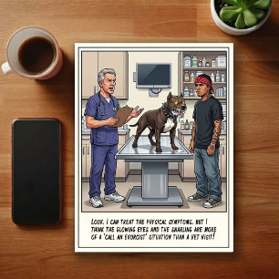 Postal Aventuras de Caricaturas en la Sala de Emergencias