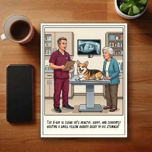 Postal Aventuras de Caricaturas en la Sala de Emergencias