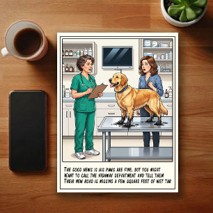 Postal Aventuras de Caricaturas en la Sala de Emergencias