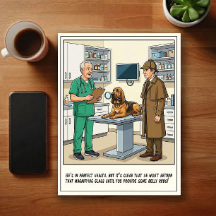 Postal Aventuras de Caricaturas en la Sala de Emergencias